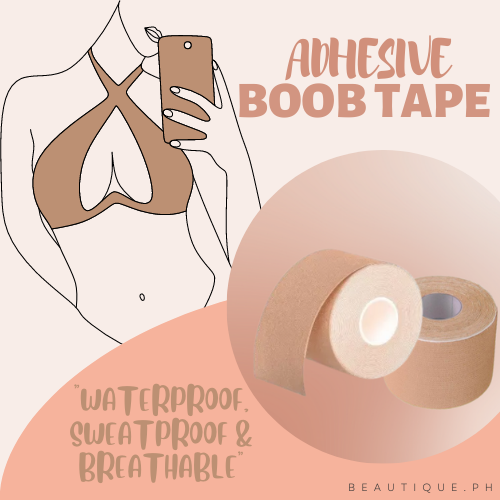 BEAUTIQUE.PH, Boob Tape Bras Push Up Lift Gather Breast Self Adhesive  Invisible DIY Bra Stickers for Women Nipple Pasties Covers, High  Extensibility, Large Elasticity, Strong Wrapping, Flat and Compliant  Pieces.