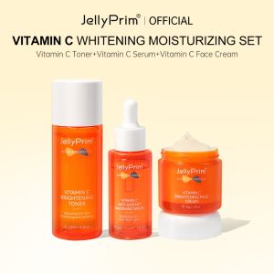 Welcome hereJellyPrim VC Whitening Facial Moisturizer Cream Melasma Dark Spots Remover Niacinamide Skincare 3pcs