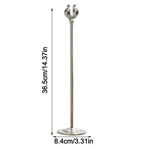 MIRELAE Stainless Steel Table Number Holder U Shape Stable Base Name Card Holder Portable Seat Clamp Price Display Rack Table Accessories