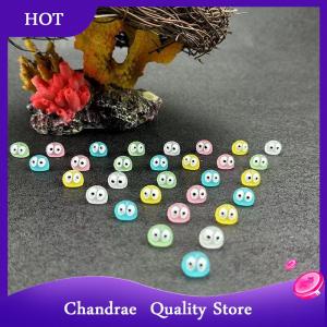 [Chandrae] 10Pcs Luminous Briquettes Elfs Black Ball Sprite Duck Figurine Home Decor Glowing Miniature Fairy Garden Decoration Accessories