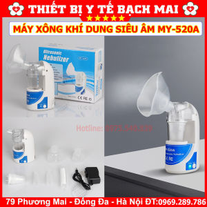 Máy Xông Khí Dung Siêu Âm MY-520A Máy Xông Mũi Họng Siêu Êm Nhỏ Gọn