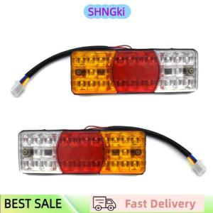 SHNGki 3Colors LED Waterproof Tail Light Reverse Brake Stop Motorcycle Turn Signal 12V