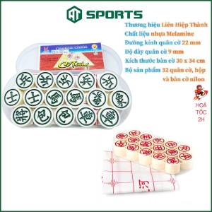 Cờ Tướng Ngà Nhựa Melamine Loại TRUNG - Đường Kính Quân Cờ 2.8cm - Trò Chơi Trí Tuệ