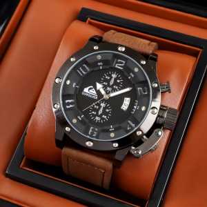 BEST SELLER Jam Tangan Pria Tali Kulit Premium QS-5338 Tanggal Aktif Jam Tangan Sporty Plus Free Box Ekslusive Produk Baru