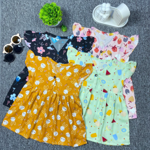 Paket Hemat 4 pcs ( PILIH MOTIF FULL OBRAS ) Dress Bayi Anak Perempuan Usia 0 - 3 Tahun | Baju Bayi Rayon Viscose Premium