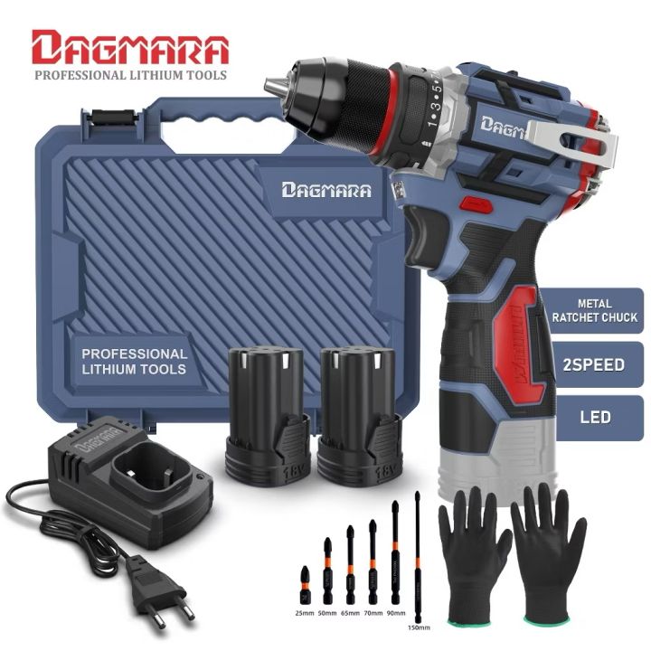 DAGMARA KEN Series V18 Brushless Cordless Drill Rechargeable