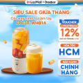 Máy xay sinh tố cầm tay mini Gaabor FP03T-WH01A 350ml công suất 50W ly xay nhỏ gọn tiện lợi tích điện cổng sạc USB kèm 2 cốc tiện lợi. 