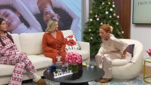 Ekouaer Women Satin Silky Smooth Pajamas Set Short Sleeve Shirt with Long Sleep Pants Set Soft PJ Homewear