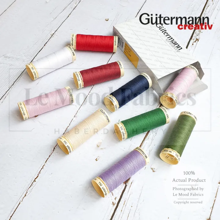 Original%20G%C3%BCtermann%20100m%20Sew-All%20Thread%20Polyester%20Thread%20Benang%20Jahit%20Germany%20Gutermann%20-%20Image%203