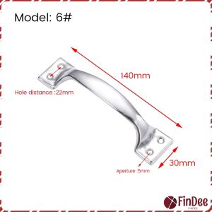 FinDee มือจับประตูสแตนเลส มือจับประตูบ้าน ที่จับตู้ อุปกรณ์ฮาร์ดแวร์ Door Handle