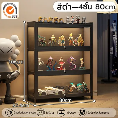 ตู้โชว์กระจกใส ตู้โชว์วางของ ประหยัดพื้นที่ มีหลายขนาด ทำโดยไม้ไผ่ธรรมชาติ ทนทาน ของสะสม กันฝุ่นกันความชื้น