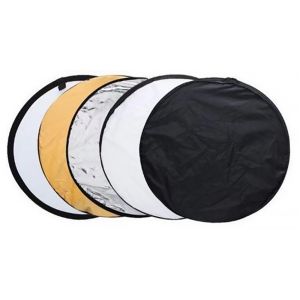 5 in 1 Reflector Photography Collapsible Portable Light Diffuser Round Photo Multi Color 60/80/110CM