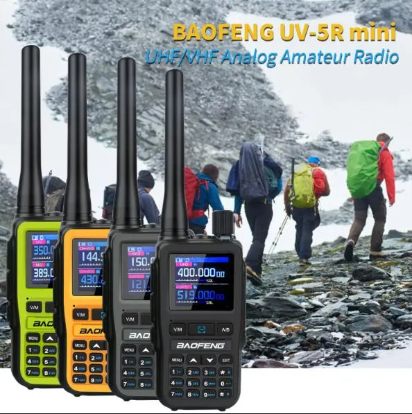 Baofeng 5R-MINI UV5R Mini Multi-Band Amateur Radio (5W) | Compact Dual Band Walkie Talkie | Long Range Portable