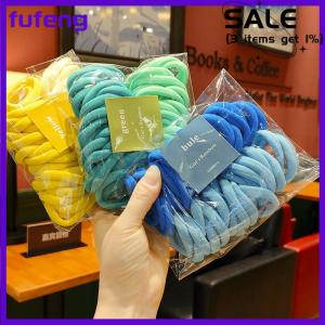 fufeng 50 cái bộ đàn hồi tóc ban nhạc Cô Gái Tóc Phụ Kiện Đầy Màu sắc Nylon Headband trẻ em scrunchie Quà Tặng