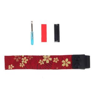 Ergonomic Keyboard Strap With Gold Foil Fabric Adhesive Strap Easy To Attach And Detach For Comfortable Carrying