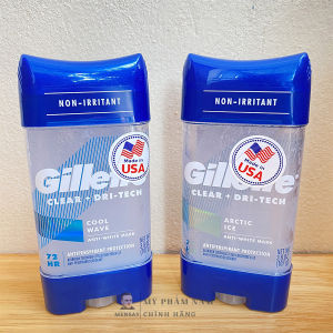 Lăn khử mùi Gillette dạng gel 107g ngăn tiết mồ hôi và khử mùi - phiên bản mới nhập khẩu Mỹ