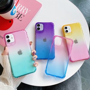 เคส ซิลิโคน กันกระแทก ทูโทน ไอโฟน 6/6s 6P/6splus 7/8/SE 7P/8Plus X/xs Xsmax 11 11Pro 11Promax #002