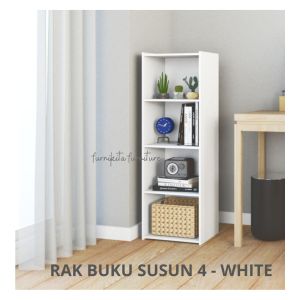 RAK BUKU LEMARI SERBAGUNA KAYU SUSUN 4 KUNCI RSG [PARBUB]