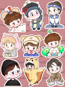 STICKER CUTTING BAEKHYUN EXO WATERPROOF