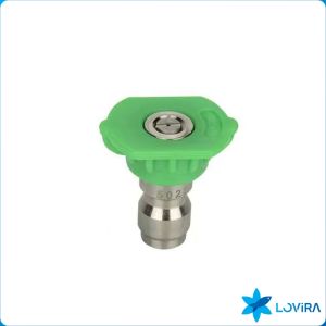 LoviRa Stainless Steel Quick Connect Pressure Washer Nozzle 0 15 25 40 64 Degree Nozzles