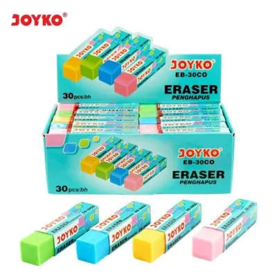 Penghapus / Eraser Joyko ER 30CO Tanggung Warna (30pcs/pak)