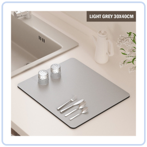 【Pure Care】 Kitchen Diatomite Absorbent Soft Countertop Table Mat Pad Countertop Kitchen Quick Dry Coffee Table