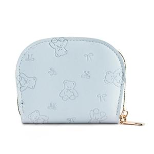 Women Holder Purse With Bear and Bows Decoration Purse Spacious Compartments For Efficient Money Management
