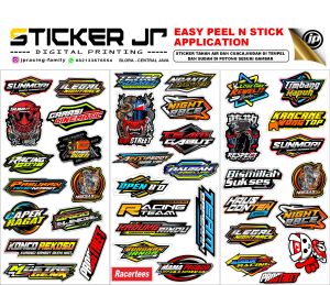 SJP 40 PCS STICKER PACK SUNMORI STICKER AESTHETIC LOGO BRAND UNTUK LAPTOP CASE TUMBLER - SPS