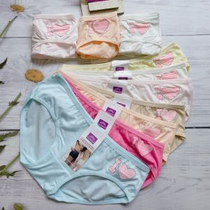 Combo 5 Quần Lót nữ . quần chip Cotton Trái Tim Xinh Xắn (3235) Size 45 - 55 Kg Form ôm Dáng Mặc Đẹp - Shop Kim Yến