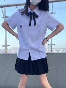 【Ship in 24H】【SADO】女學生校服 泰式风琴褶校服 短袖夏季初中高中班服 毕业服装套装 jk制服 Female Student School Uniform Thai Organ Pleated School Uniform Short-Sleeved Summer Junior High School High School Class Uniform Gradu