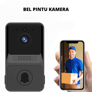 Bel Pintu Rumah Kamera Wireless Wifi Jarak Jauh Smart Doorbell Video HD Bisa Bicara 2 Arah Pantau HP