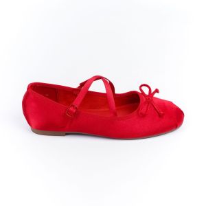 Blow Mason Satin Mary Jane Ballet Flats BLWF 0024