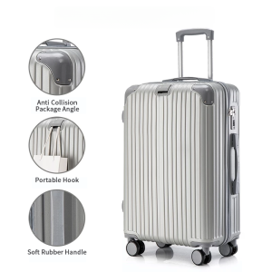 [Bulacan Delivery] 20/24 Suitcase Upgraded Hook Travel bag scratch resistant Luggage 360° Wheel maleta