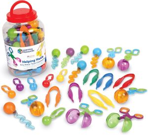 Learning Resources Helping Hands Fine Motor Tools Classroom Set - 24 Pieces Ages 3+ Preschool Learning Activities Teacher and Classroom Must Haves Teacher Resources for Classroom