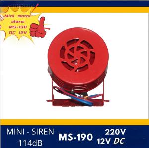 AC220V DC12V24V MS-190 Automotive Air Raid Siren Horn Car Truck Motor Driven Alarm Red Universal Car Horn for Pickup Truck