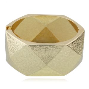 HULEQQI Charm Vòng tay rộng bất đối xứng Dày Cổ điển Vòng tay kim loại hình học Thời trang Lớn Vòng Tay Phong Cách Punk phóng đại Quà tặng cho nữ