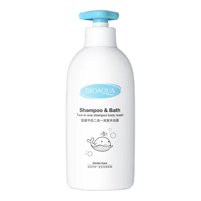 Hot deals Baby Bath Soap And Shampoo Body Wash Set Milk Scent Bioaqua For Kids 500ML Sabun Mandian Bayi Dan Pencuci Badan Syampu 婴儿沐浴露和洗发水沐浴露儿童牛奶味生物制剂500ML