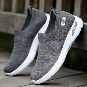 Fashion Mens Running Shoes High Quality Mesh Breathable Casual Outdoor Light Weight Sports Shoes For Men Slip On Loafers Walking Sneakers All Season
