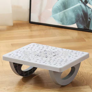 1 Pc Household Foot Massage Plastic StoolCan be shaken 180 degrees FootstoolBathroom ottomanRelieves foot fatigueoffice Rest stool