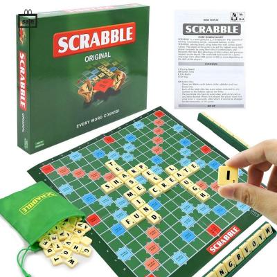 Classic Scrabble Word Game - Crossword Letter Matching Board Game for Family & Kids (Educational