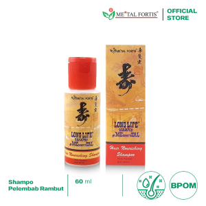 METAL FORTIS Shampo Metal 200 / 100 / 60 ML Hair Nourishing Long Life Shampoo Pembersih Dan Penumbuh Rambut MET Orange
