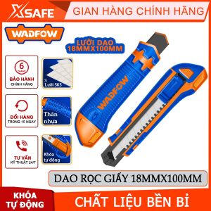 Dao rọc giấy WADFOW WSK8618 kích thước 18x100mm nhỏ gọn khóa tự độngchính hãng