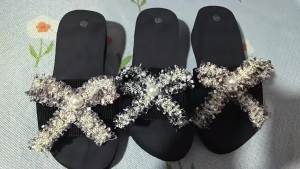 [Free Shipping] New WomenS Summer Sandals Thick-Soled One-Strap Design Wedge Heel With A Bow Beach Sandals Available In Large Sizes Slippers Wholesale