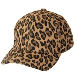 Casual Leopards Pattern Cotton Caps Adjustable Fit Womens Baseball Hat Breathable Design Outdoor Sports Sun Protection