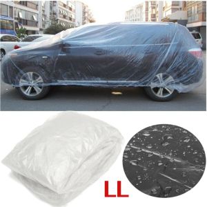 【Lifefree】ผ้าคลุมรถ แบบพลาสติกใส กันน้ำ100% กันฝน กันฝุ่น ถุงคลุมรถ คลุมรถ ผ้าคลุมรถยนต์ ผ้าคลุมกะบะ 1ชิ้น