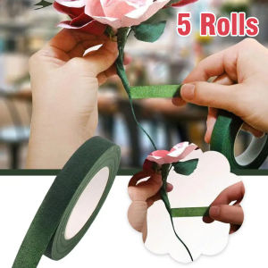 Floral Tape Flower Tape Florist Elastic Tape Floral Waterproof Self Adhesive Green Paper Diy Manual Packaging Flower Floral Tape