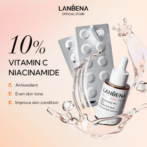 LANBENA 10% Niacinamide Vitamin C Serum Brightening Smoothing Skin Anti-aging Remove Dark Spot  Whitening Serum 30ml