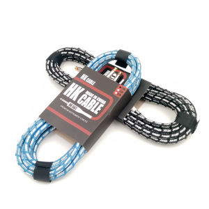 (พร้อมส่ง) สายแจ็คกีตาร์ ความยาว3เมตร 5 เมตร (HK cable) สายถัก คุณภาพดี คละสี ไม่จี่ สัญญาณเต็ม