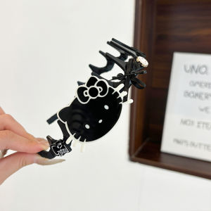 Cute Cartoon Kit Hairband with Teeth Womens Face Washing Hair Clip Versatile Hair Accories