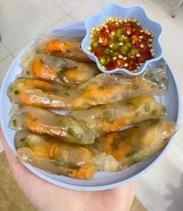 Bánh Bột Lọc Huế - set 100 cái nhân tôm thịt  siêu ngon gia vị chuẩn vị Huế ( tặng kèm nước mắm cá Huế )